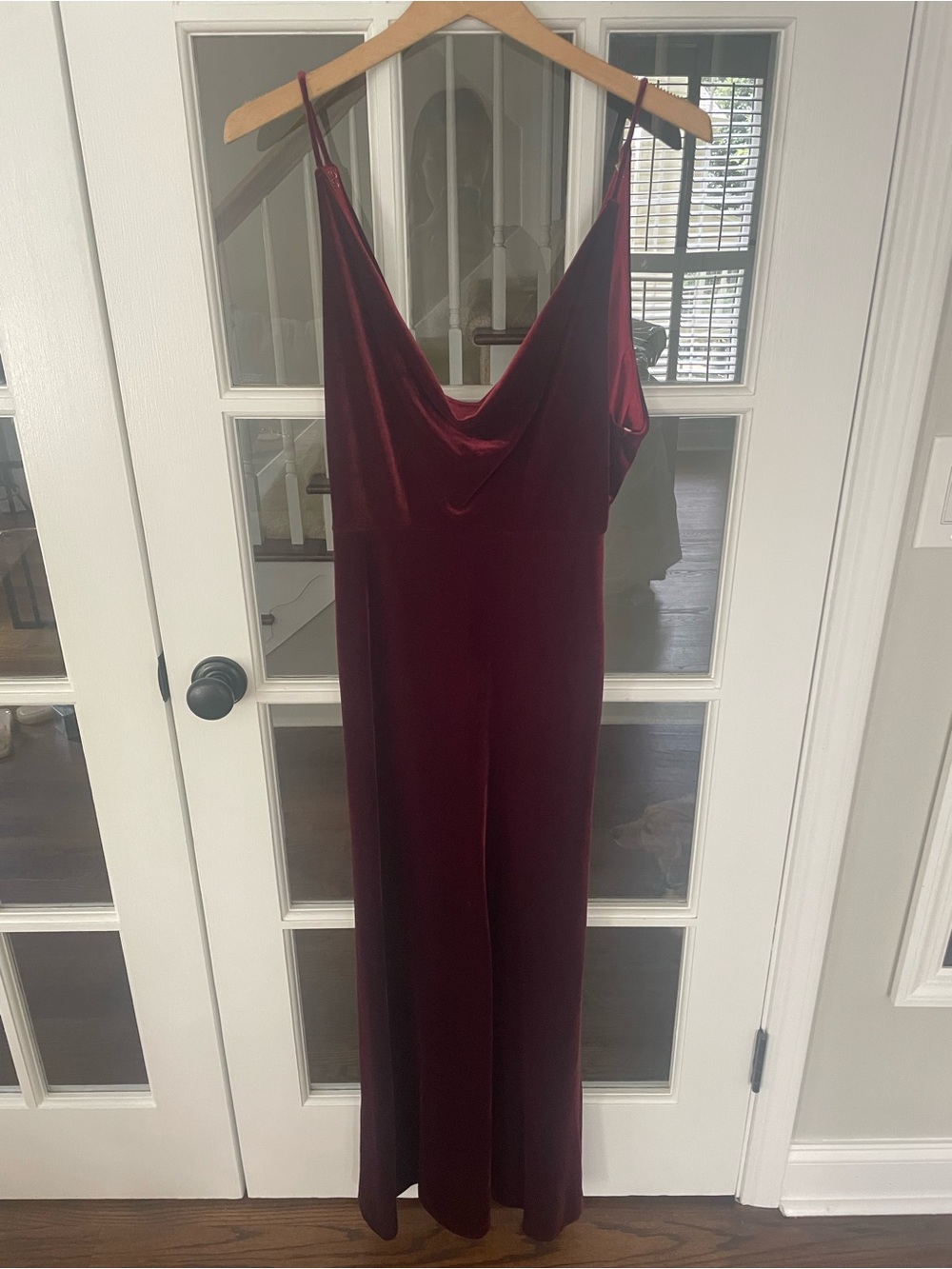 Jenny Yoo Satin Slip Dress - Burgundy